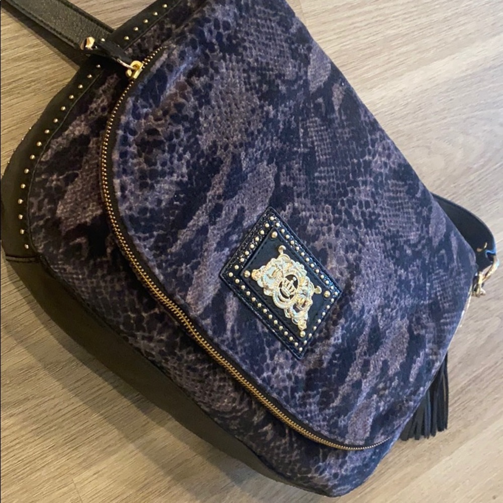 Juicy Couture Ciara Wild Thing Snake Velour purse & matching wallet